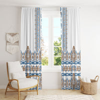 Papua New Guinea Bird Ethnic Window Curtain Papuan Batik Inspired Pattern