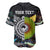 New Zealand and Australia Baseball Jersey Maori Mix Aboriginal Art Style