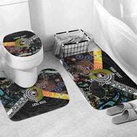 Australia New Zealand Personalised Bathroom Set Maori Aboriginal Art Style - Polynesian Pride