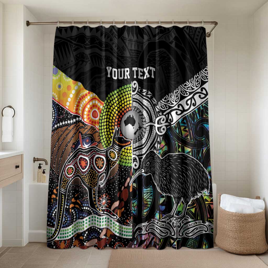 Australia New Zealand Personalised Bathroom Set Maori Aboriginal Art Style - Polynesian Pride