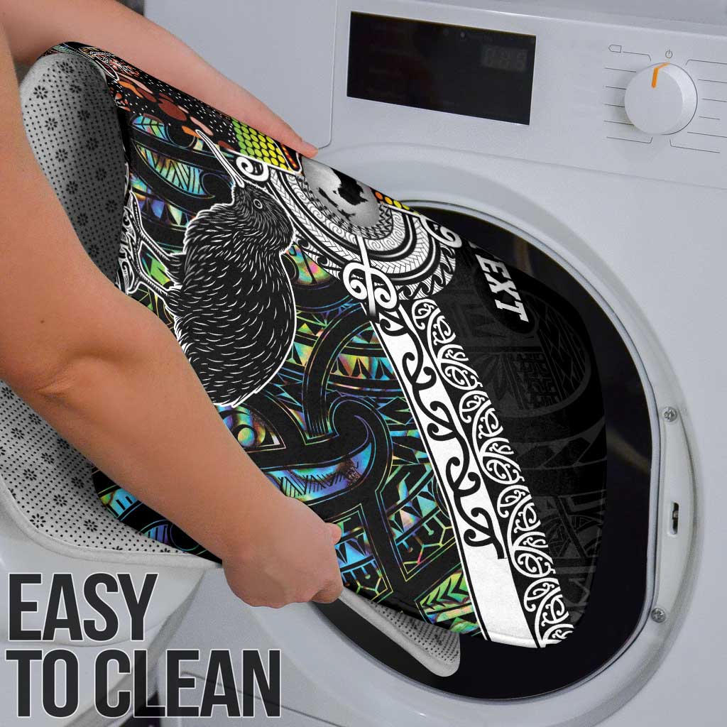 Australia New Zealand Personalised Bathroom Set Maori Aboriginal Art Style - Polynesian Pride