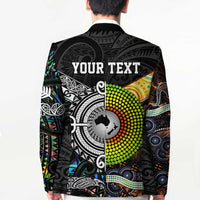 Australia New Zealand Personalised Blazer Maori Aboriginal Art Style - Polynesian Pride