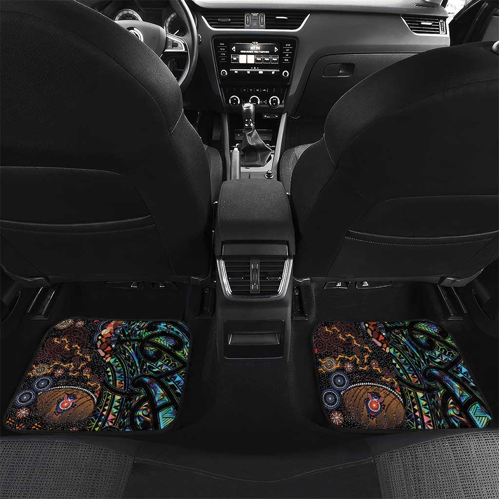 New Zealand and Australia Car Mats Maori Mix Aboriginal Art Style