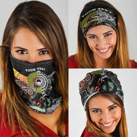Australia New Zealand Neck Gaiter Maori Aboriginal Art Style LT9