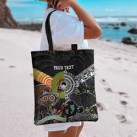Australia New Zealand Personalised Tote Bag Maori Aboriginal Art Style - Polynesian Pride