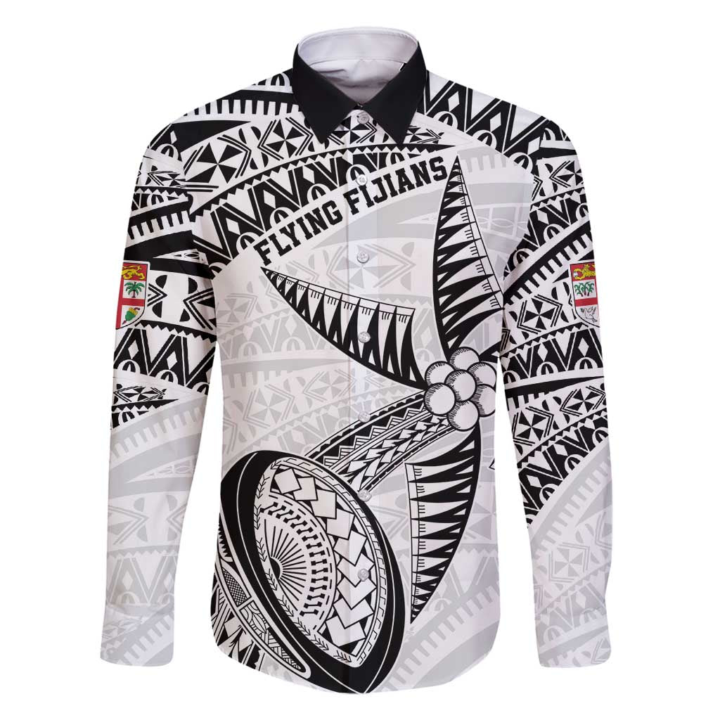 Custom Fiji Rugby Pacific Family Matching Long Sleeve Bodycon Dress and Hawaiian Shirt Polynesian Palm Tattoo