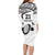 Custom Fiji Rugby Pacific Family Matching Long Sleeve Bodycon Dress and Hawaiian Shirt Polynesian Palm Tattoo