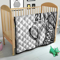 Custom Fiji Rugby Pacific Quilt Polynesian Palm Tattoo