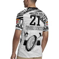 Custom Fiji Rugby Pacific Rugby Jersey Polynesian Palm Tattoo