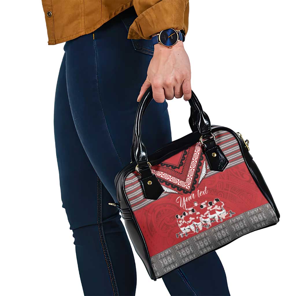 Personalised Tonga Rugby Pacific Shoulder Handbag Ikale Tahi Sipi Tau