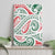 New Zealand Kowhaiwhai Christmas Canvas Wall Art Traditional Maori Koru Pattern - Polynesian Pride