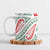New Zealand Kowhaiwhai Christmas Ceramic Mug Traditional Maori Koru Pattern - Polynesian Pride