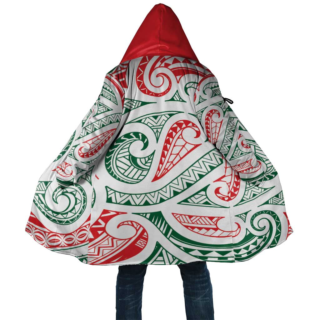 New Zealand Kowhaiwhai Christmas Cloak Traditional Maori Koru Pattern - Polynesian Pride
