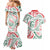 New Zealand Kowhaiwhai Christmas Couples Matching Mermaid Dress and Hawaiian Shirt Traditional Maori Koru Pattern - Polynesian Pride