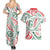 New Zealand Kowhaiwhai Christmas Couples Matching Summer Maxi Dress and Hawaiian Shirt Traditional Maori Koru Pattern - Polynesian Pride