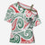 New Zealand Kowhaiwhai Christmas Cross Shoulder Shirt Traditional Maori Koru Pattern - Polynesian Pride