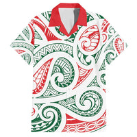 New Zealand Kowhaiwhai Christmas Family Matching Puletasi and Hawaiian Shirt Traditional Maori Koru Pattern - Polynesian Pride