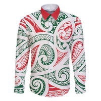 New Zealand Kowhaiwhai Christmas Family Matching Puletasi and Hawaiian Shirt Traditional Maori Koru Pattern - Polynesian Pride