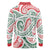 New Zealand Kowhaiwhai Christmas Long Sleeve Polo Shirt Traditional Maori Koru Pattern - Polynesian Pride