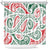 New Zealand Kowhaiwhai Christmas Shower Curtain Traditional Maori Koru Pattern - Polynesian Pride