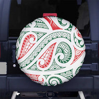 New Zealand Kowhaiwhai Christmas Spare Tire Cover Traditional Maori Koru Pattern - Polynesian Pride