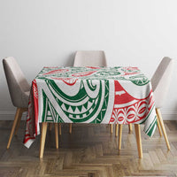 New Zealand Kowhaiwhai Christmas Tablecloth Traditional Maori Koru Pattern - Polynesian Pride