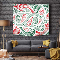 New Zealand Kowhaiwhai Christmas Tapestry Traditional Maori Koru Pattern - Polynesian Pride