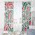 New Zealand Kowhaiwhai Christmas Window Curtain Traditional Maori Koru Pattern - Polynesian Pride