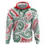 New Zealand Kowhaiwhai Christmas Zip Hoodie Traditional Maori Koru Pattern - Polynesian Pride