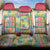 Hawaiian Palaka Back Car Seat Cover Hibiscus Palm Leaf Pattern - Polynesian Pride
