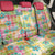 Hawaiian Palaka Back Car Seat Cover Hibiscus Palm Leaf Pattern - Polynesian Pride
