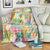 Hawaiian Palaka Blanket Hibiscus Palm Leaf Pattern - Polynesian Pride