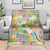 Hawaiian Palaka Blanket Hibiscus Palm Leaf Pattern - Polynesian Pride