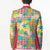 Hawaiian Palaka Blazer Hibiscus Palm Leaf Pattern - Polynesian Pride