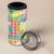 Hawaiian Palaka 4 in 1 Can Cooler Tumbler Hibiscus Palm Leaf Pattern - Polynesian Pride