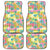Hawaiian Palaka Car Mats Hibiscus Palm Leaf Pattern - Polynesian Pride