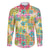 Hawaiian Palaka Family Matching Off The Shoulder Long Sleeve Dress and Hawaiian Shirt Hibiscus Palm Leaf Pattern - Polynesian Pride