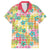 Hawaiian Palaka Family Matching Off Shoulder Maxi Dress and Hawaiian Shirt Hibiscus Palm Leaf Pattern - Polynesian Pride