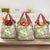 Hawaiian Palaka Grocery Bag Hibiscus Palm Leaf Pattern - Polynesian Pride