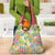 Hawaiian Palaka Grocery Bag Hibiscus Palm Leaf Pattern - Polynesian Pride