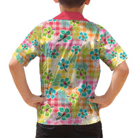Hawaiian Palaka Hawaiian Shirt Hibiscus Palm Leaf Pattern - Polynesian Pride
