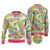Hawaiian Palaka Ugly Christmas Sweater Hibiscus Palm Leaf Pattern - Polynesian Pride
