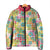 Hawaiian Palaka Padded Jacket Hibiscus Palm Leaf Pattern - Polynesian Pride