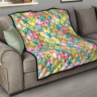 Hawaiian Palaka Quilt Hibiscus Palm Leaf Pattern - Polynesian Pride