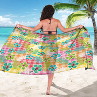 Hawaiian Palaka Sarong Hibiscus Palm Leaf Pattern - Polynesian Pride