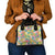 Hawaiian Palaka Shoulder Handbag Hibiscus Palm Leaf Pattern - Polynesian Pride