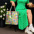 Hawaiian Palaka Tote Bag Hibiscus Palm Leaf Pattern - Polynesian Pride