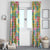 Hawaiian Palaka Window Curtain Hibiscus Palm Leaf Pattern - Polynesian Pride