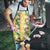 Hawaiian Palaka Apron Hibiscus Pineapple Lei - Polynesian Pride