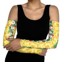 Hawaiian Palaka Arm Sleeves Hibiscus Pineapple Lei - Polynesian Pride